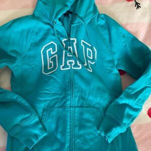 GAP Kids Teal Zip-Up Hoodie